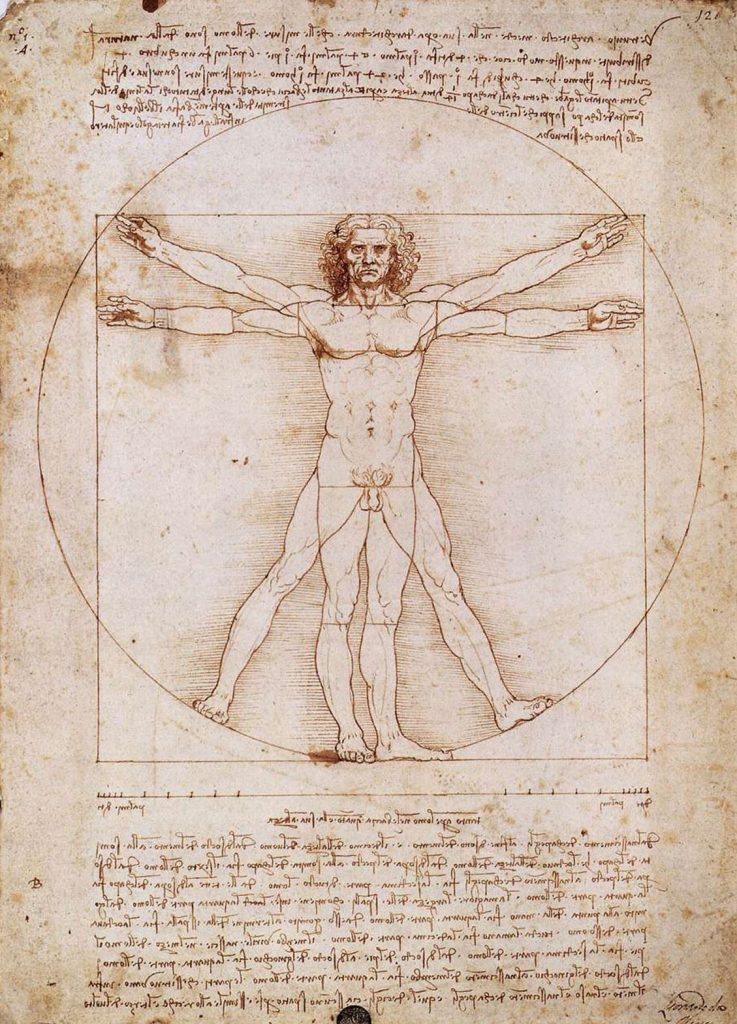 Leonardo Da Vinci Vitruvius adamı